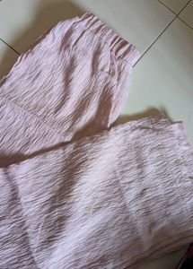 Pink Wide Leg Trousers
