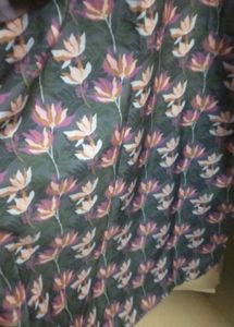 Floral Print Crepe Kurti