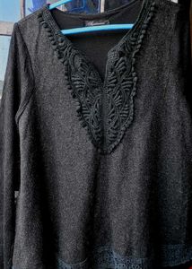 Kantiwear Black Long Sleeve Top