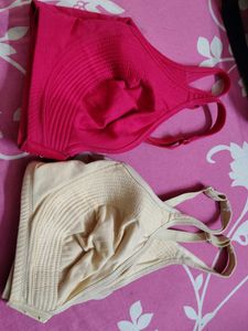 Softy Comfortable Pink Seamless front open Bra