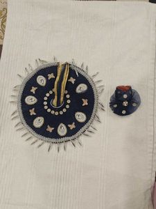 Ornate Blue dress for laddu gopal