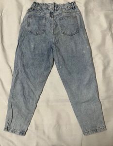 Zudio Acid Wash Cropped Jeans