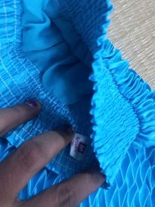 Beautiful Blue Pleated Skirt