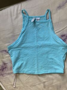 Light Blue Crop Top