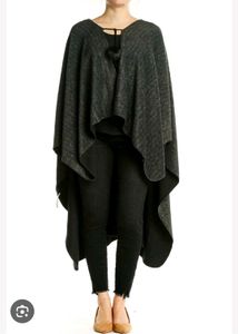 Elegant Gray Poncho