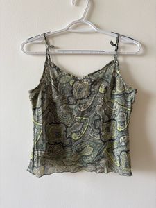 Sheer Paisley Cami Top