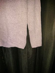 Lavender Off-Shoulder Cozy Sweater