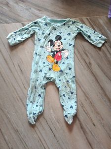 Sky Blue CLR Micki Mouse Full Romper