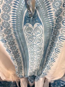 White &amp; Blue Kaftan 💙🤍