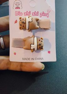 8-Piece Cute Bunny &amp; Bear Hair Clips Set –