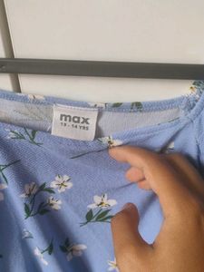 Light Blue Floral Midi Dress