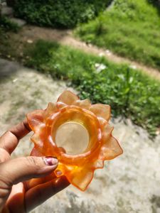 🪷 lakshmi ji asan or candle 🕯️ holdar