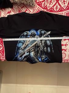Grim Reaper Bass Guitar T-Shirt (Glo-in-the-dark)