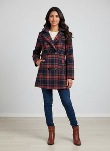 Tartan Double-Breasted Jacket