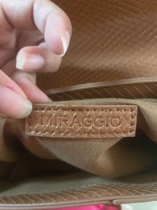 Elegant Brown Leather Handbag