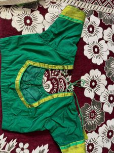 Elegant Green Silk Blouse