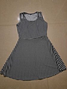 Houndstooth Skater Dress