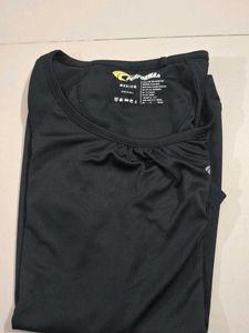 Quick Dry Black Athletic T-Shirt