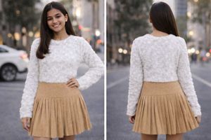 Cozy Textured Cropped Sweater
