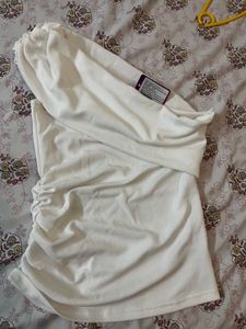 Brand new too with Tag - Chic White Ruched