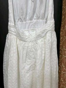 Urbanic Backless White Tiered Dress | 38