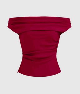 Chic Off-Shoulder Ruched Top