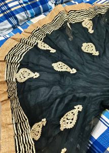 Elegant Black &amp; Gold Blouse