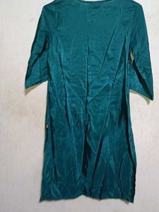 Teal Embroidered Kurta