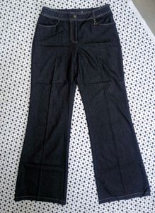 Low Rise Navy Bootcut Jeans