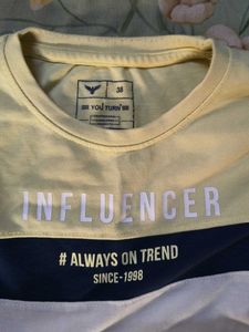 Cool Color Block Influencer Tee