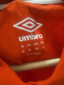 Orange Umbro Polo T-Shirt