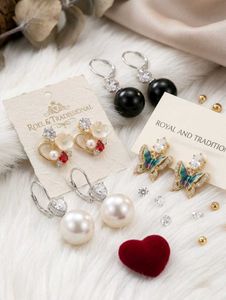 COMBO OFFER 💥💥Elegant Pearl &amp; Butterfly Earrings