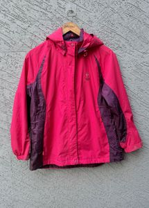 Vibrant Pink &amp; Purple Hooded Jacket