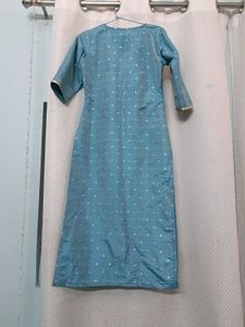 Blue Kurta Set with Pants &amp; Dupatta