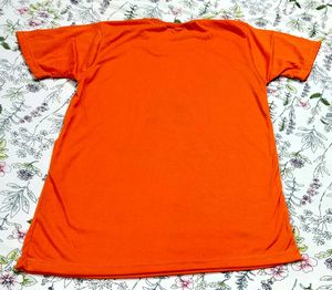 ORANGE GRAPHIC T-SHIRT