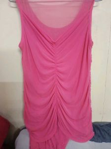Pink Lace Sleeveless Top