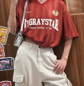 BYGRAYSTAR Red Striped T-Shirt