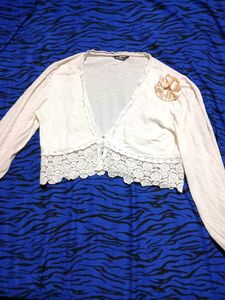 price drop*🩷Chic Lace Trim Cardigan