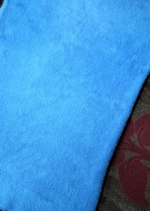 Blue Fuzzy Knit Top