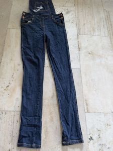 Embroidered Denim Overalls