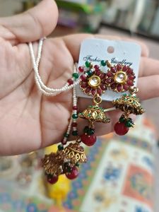 Earrings With Beautiful Latkans