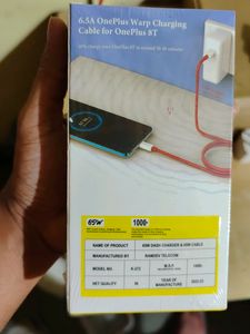 65w warp, Vooc, Dash,Adapter and cable 1 year warranty