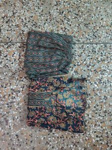 Blue Floral Print Kurta