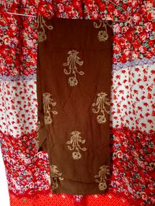 Khushq Brown V-Neck Dress