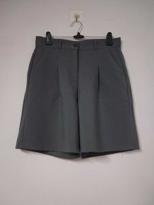 Grey Tailored Shorts