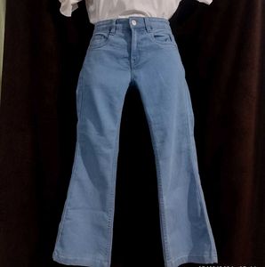 Light Wash Flared Jeans