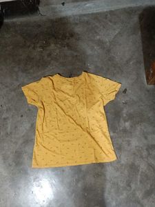 Yellow Printed T-Shirt