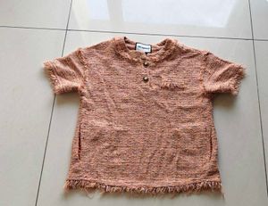 Karl Lagerfeld Tweed Style Top