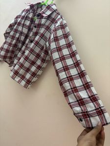 Classic Plaid Cropped Shirt