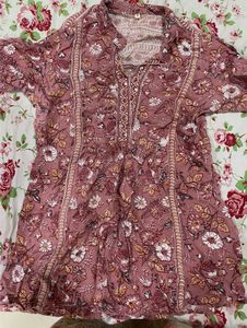 Floral Printed cotton tunic